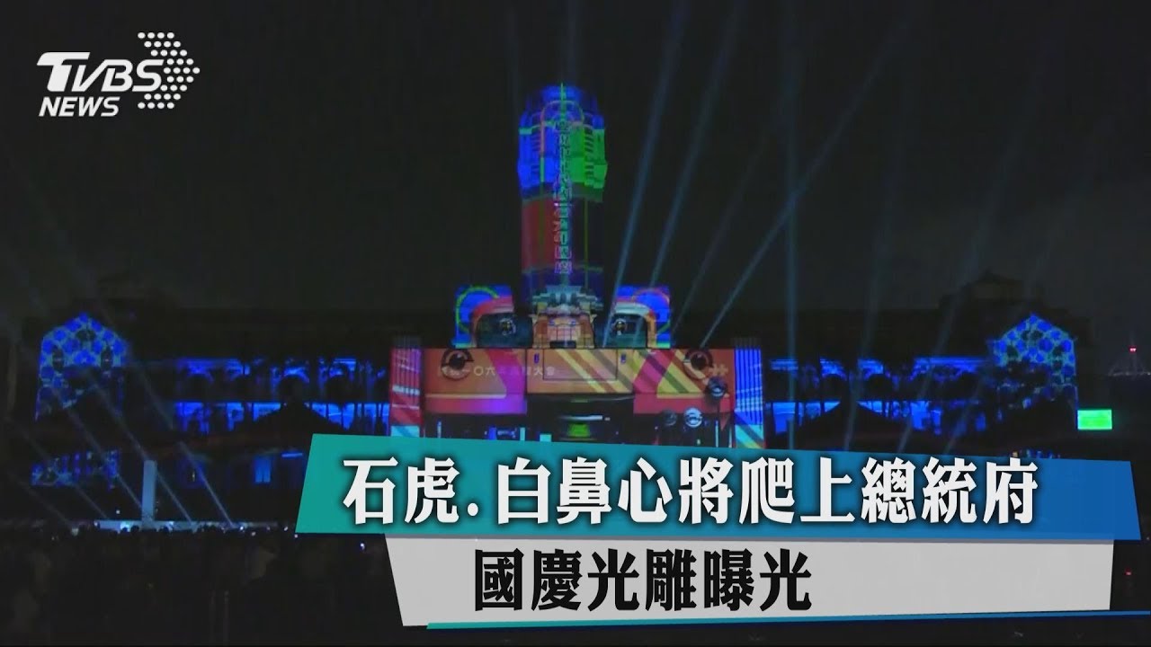 石虎、白鼻心將爬上總統府 國慶光雕曝光