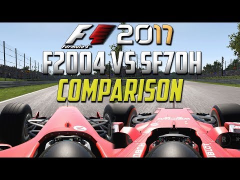 ✅ | F1 2017 Comparison | Ferrari 2004 VS Ferrari 2017 Monza!!