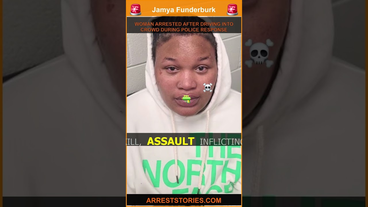 WOMAN ARRESTED AFTER DRIVING INTO CROWD DURING POLICE RESPONSE