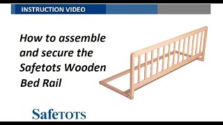 How to assemble and secure the Safetots Wooden Bed Rail | Safetots