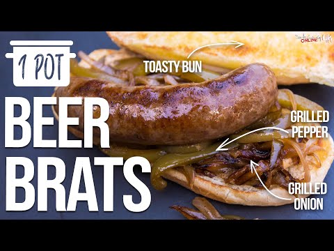 Easy One Pot Beer Brats | SAM THE COOKING GUY 4K