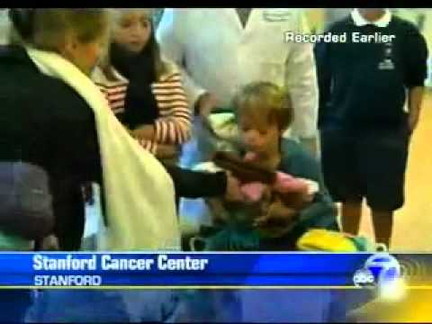 In Memory of Mom, Knitted Caps Delivered to Stanford Cancer Center