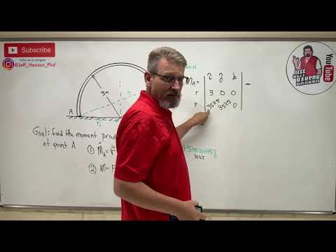 Statics: Lesson 22 - 2D Moment About a Point, 2 Methods