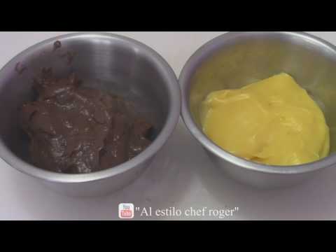 como hacer CREMA PASTELERA, crema pastelera de chocolate | Chef Roger Video