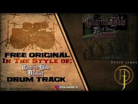Charred Walls Of The Damned Styled Free Original Drum Track - 129 BPM (FREE WAV & MIDI DOWNLOAD)