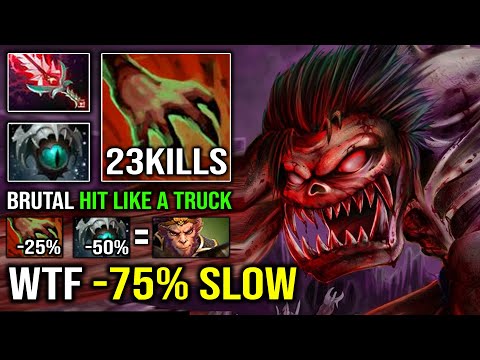 WTF -75% Move Slow Skadi Lifestealer | Brutal Hit Like a Truck 1v5 Unkillable Deleted MK Dota 2