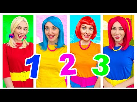 "Counting to 10" in Four MORE Languages! Kids Learn to Count - Numbers Song