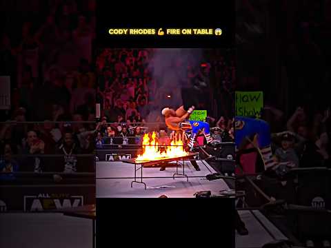 Wait For end 🤯 Cody Rhodes on Fire Table 😱💀🥶