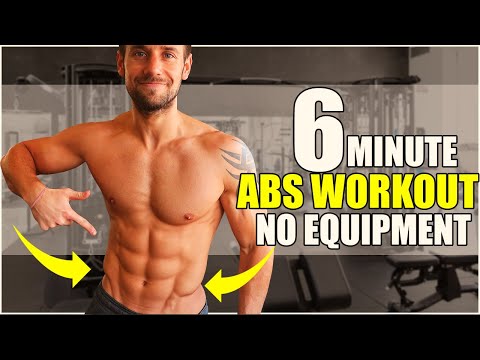 6 MINUTE ABS WORKOUT! NO EQUIPMENT! Lower ABS Focus... Follow Along Workout!