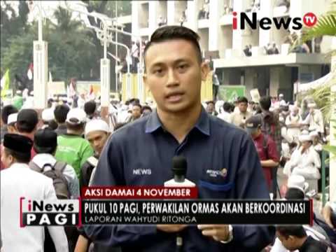 Live Report : Wahyudi Ritonga, puluhan ribu peserta aksi damai tiba di Istiqlal - iNews Pagi 04/11