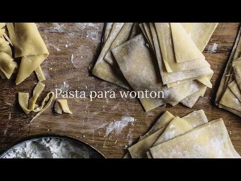 Cómo hacer pasta para wonton