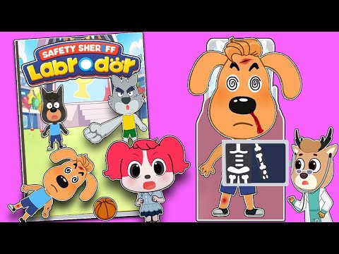 Papel DIY ❤️ Haz un libro silencioso Sheriff Labrador/ Sheriff Labrador organiza un festival