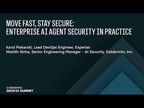 Watch: Enterprise AI Agent Security: Breaking the Lethal Trifecta with Databricks and BlackIce