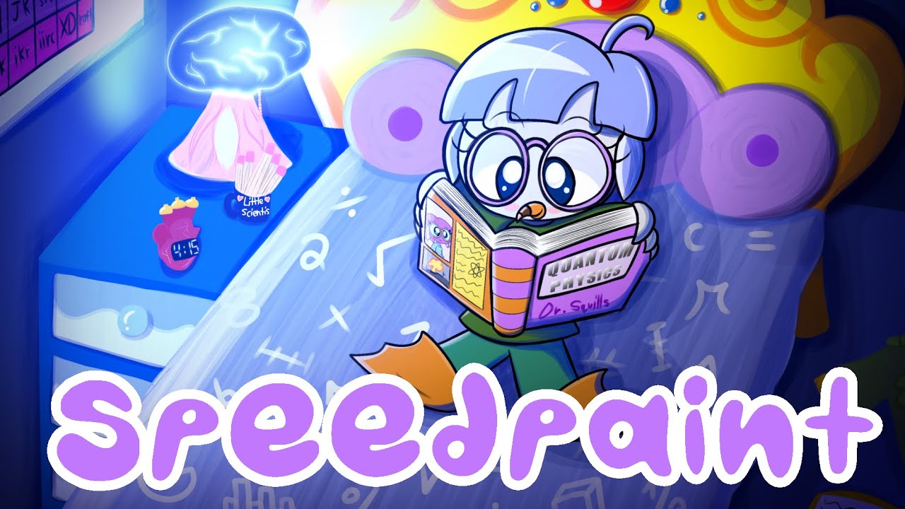 [Speedpaint] Nighttime Studying