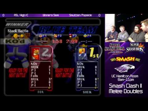 [WW SC II] Winners Semis Popsicle/Smutten vs. High-C/ASL - Melee Doubles