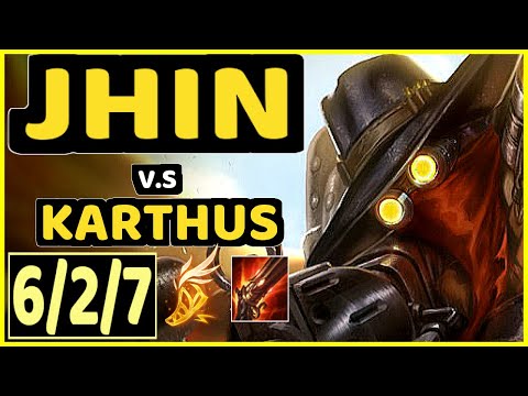 XIOH (JHIN) vs KARTHUS - 6/2/7 KDA BOTTOM ADC GAMEPLAY - EUW Ranked MASTER