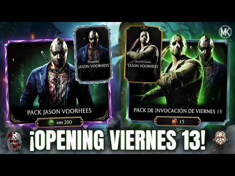 MY BEST FRIDAY THE 13TH PACK OPENING! SPECIAL JASON VOORHEES PACKS | MK Mobile