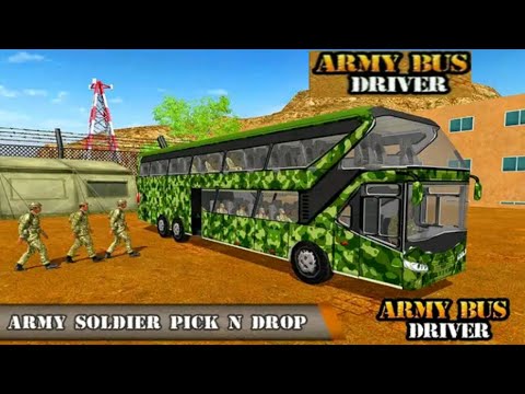 Army Bus Driving 2019-Military Coach Transporter.