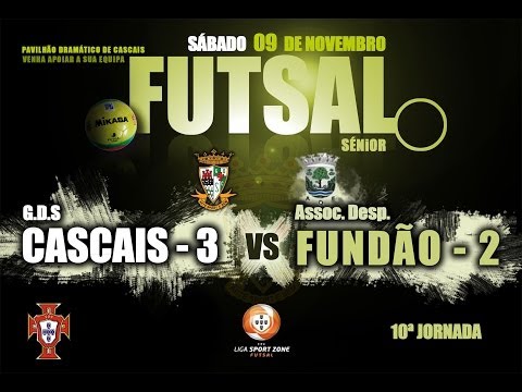 Resumo Liga Sport Zone Futsal  10ª J. Cascais 3 - 2 Fundão