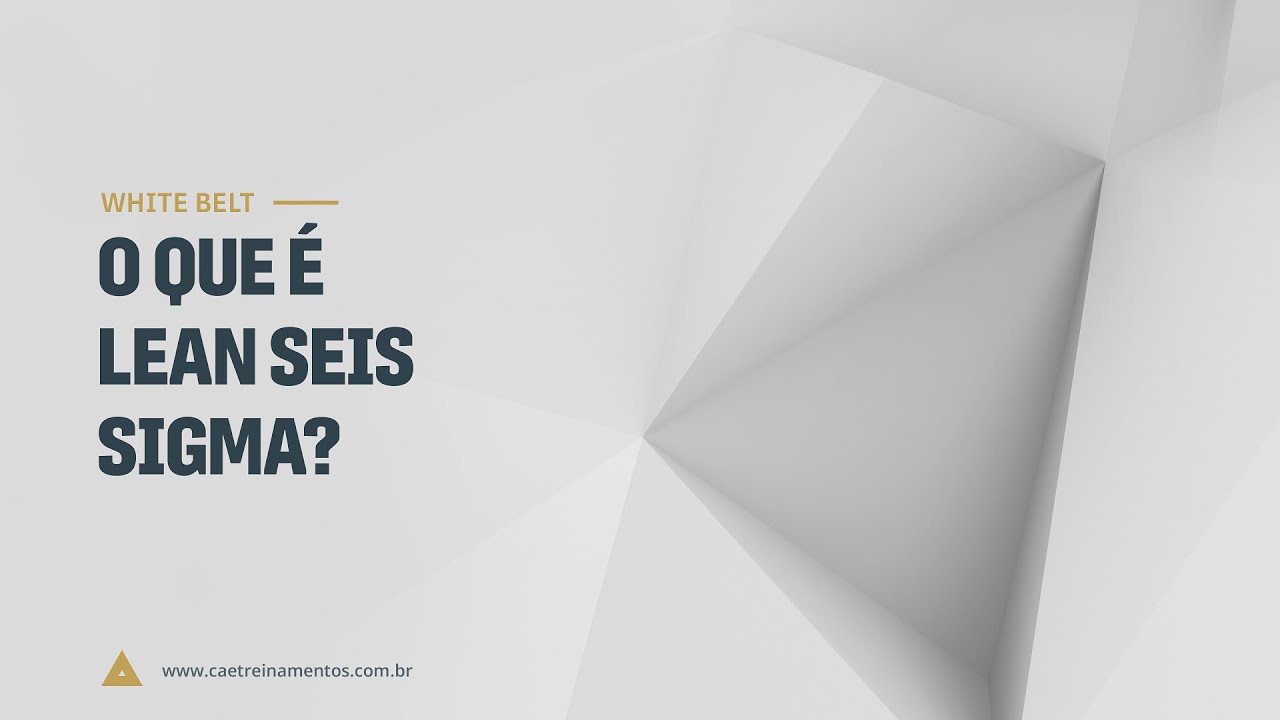 [Novo Curso White Belt] Aula 01 - O que é Lean Seis Sigma