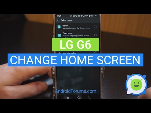 LG G6 how to change home screen