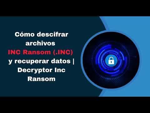 Cómo descifrar archivos INC Ransom (.INC) y recuperar datos | Decryptor Inc Ransom | #INC
