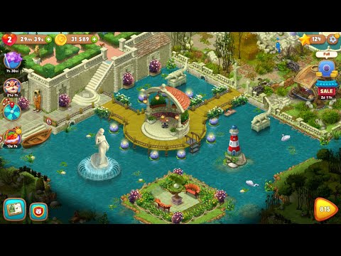 Gardenscapes Gameplay Story - Day 22 - AREA RESTORED!