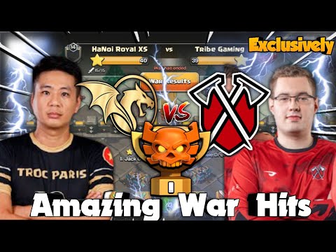 Intense War In Champ 1|| Hanoi Royal XS vs Tribe Gaming But Clutch at last moment & 💥 Clash of Clan