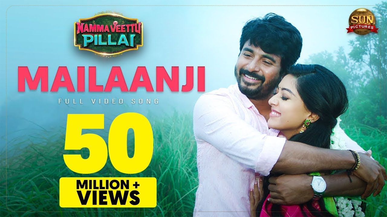 Mailaanji Song Lyrics | Namma Veettu Pillai (2019) | Pradeep Kumar, Shreya Ghoshal