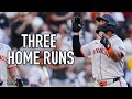 Giants Unload Three Home Runs In The First Inning Vs Padres San Francisco Giants Highlights