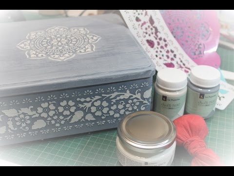 Lata vintage realizada con chalk paint