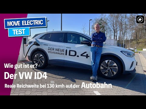 Wie gut ist der VW ID4? Das Elektro-Kompakt-SUV bei 130 kmh auf der Autobahn, inkl. Ladekurve