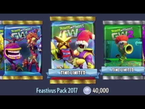 Plants vs Zombies Garden Warfare 2 - Feastivus Pack 2017 Sticker Opening
