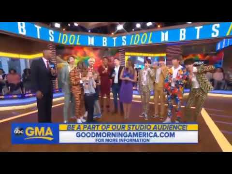 180926Lucky Girl got to meet BTS at GMA (Good Morning America) Times Square.