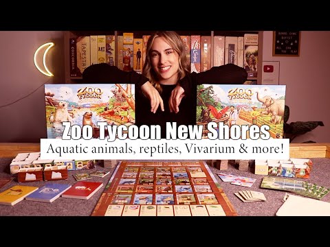 Zoo Tycoon: The Board Game New Shores Preview! | Aquatic animals, reptiles, Vivarium & more!
