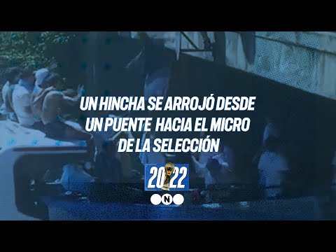 Se TIRÓ DESDE un PUENTE hacia el MICRO de ARGENTINA y TAPIA CANCELÓ la CARAVANA #ElNotidelaGente