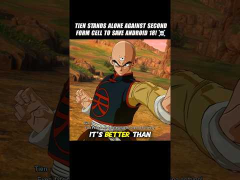 Tien Stands Alone Against Second Form Cell to Save Android 18! 🤯 #crashout #cell #sparkingzero #dbz