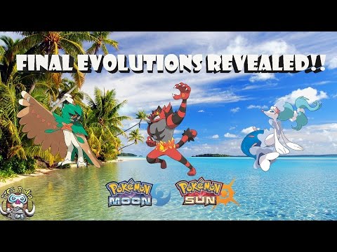 Pokémon Sun and Moon - Final Evolutions Revealed! (Ranking Starter Pokémon) Video