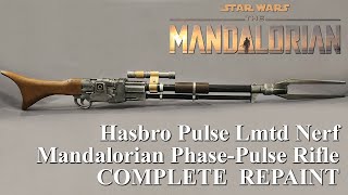 Hasbro Nerf Star Wars Mandalorian Amban Phase Pulse Rifle Unboxing and REPAINT