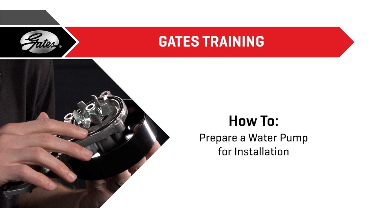 How to Prepare a Water Pump for Installation