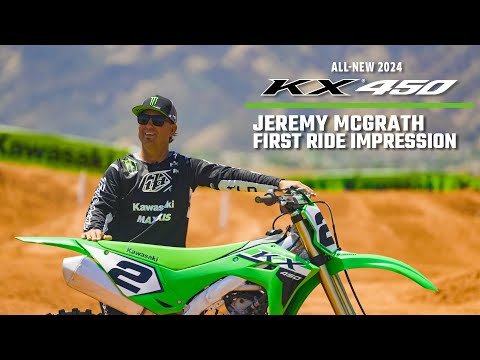 The All-New 2024 Kawasaki KX450 | Jeremy McGrath First Ride Impression Official Video