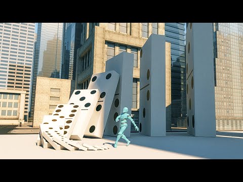 Big Domino Effect simulation V2