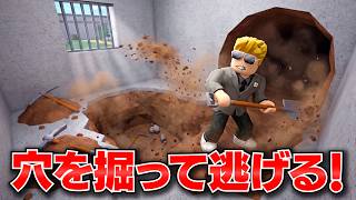 【ROBLOX】トレバーが穴を掘って刑務所から脱獄できるのか？一番下まで掘った結果…！看守にバレる前に逃げろ！「発掘して脱出」を最後まで攻略する！ロブロックス実況【ほぅ】