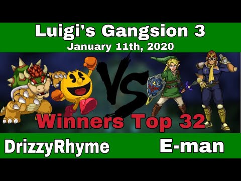 SSF2 - Luigi's Gangsion 3 - Winners Top 32 - DrizzyRhyme vs. E-man