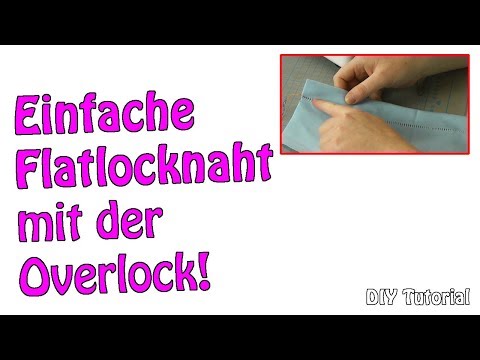 Simple flatlock seam | Overlock tips