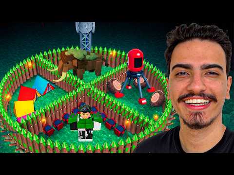 CRIEI uma BASE DA SELVA NO 99 NOITES NA FLORESTA 🌴🦣