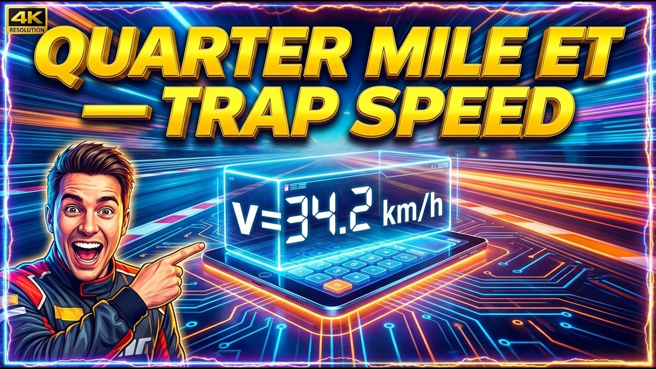 Quarter Mile ET Calculator — Trap Speed