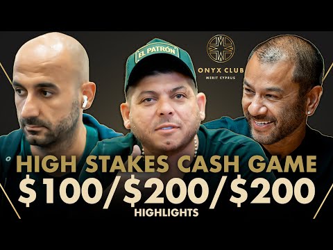 $100/$200/$200 High Stakes Cash Game Highlights | Rob Yong, El Patron & others | Onyx Club