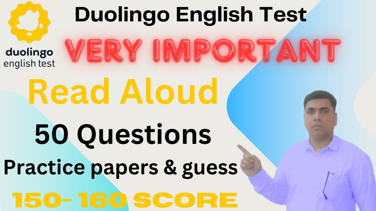 Duolingo English Test: "Read Aloud" Practice – 50+ Questions | #det | #2024