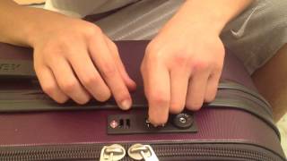 how to unlock delsey suitcase